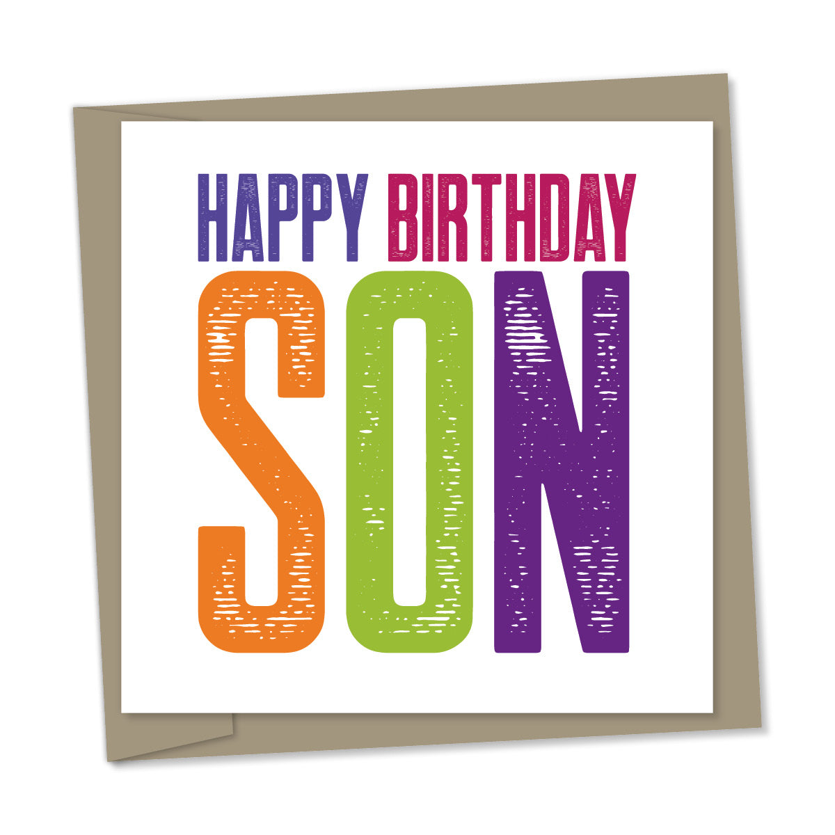 happy birthday son – bright colours