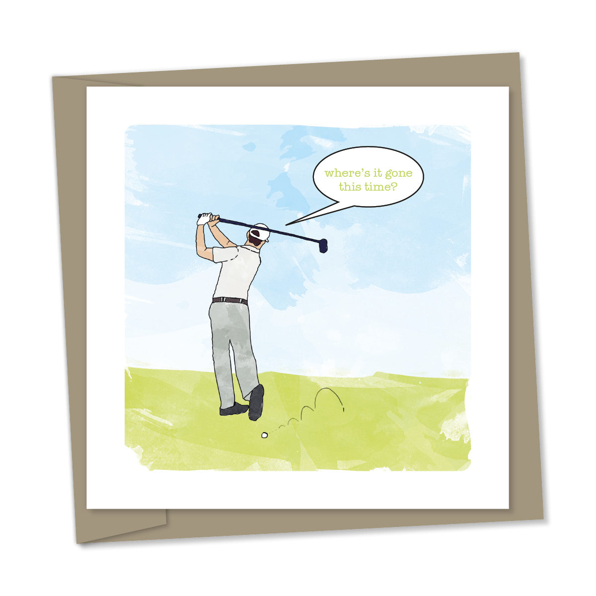 golfer – “where’s it gone this time?”