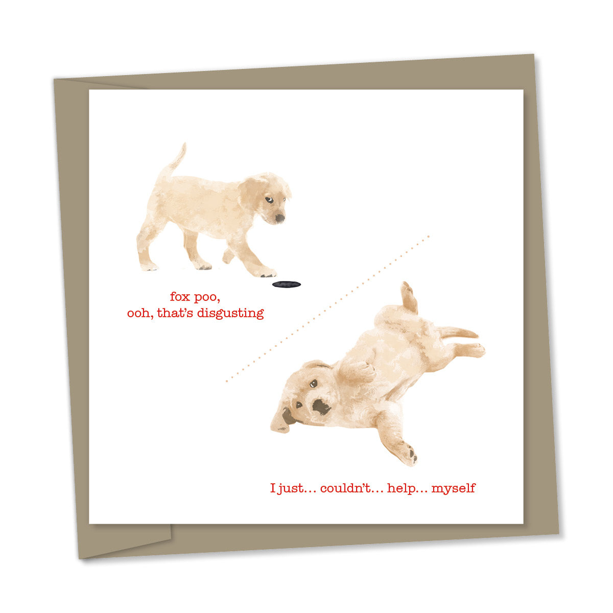 fox poo, golden puppy rolling in it – 'I just... couldn't... help... myself'