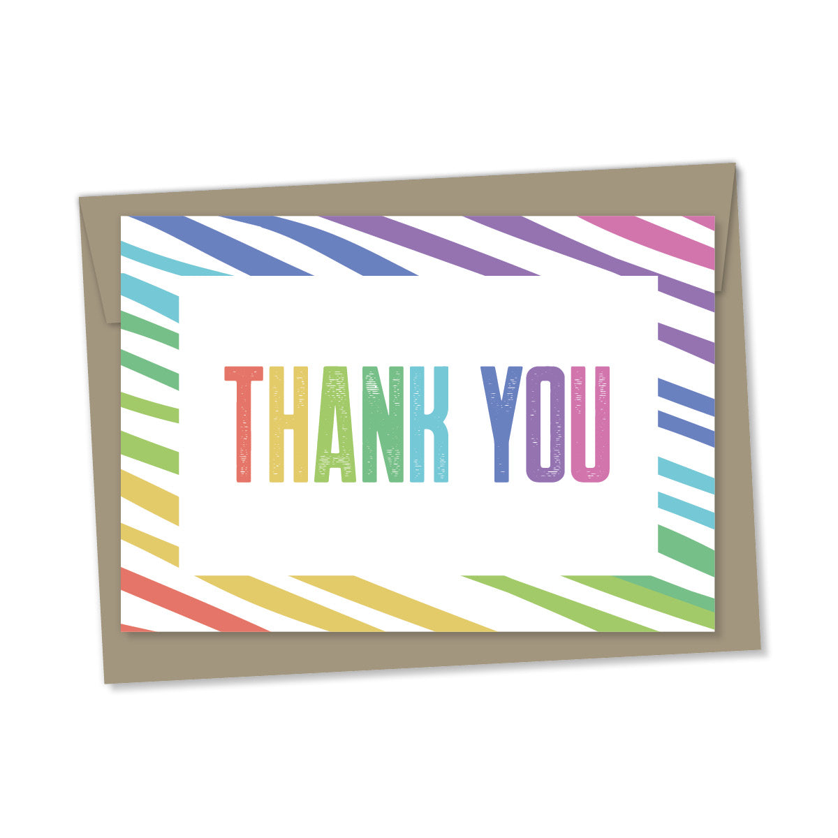 thank you – diagonal coloured lines
