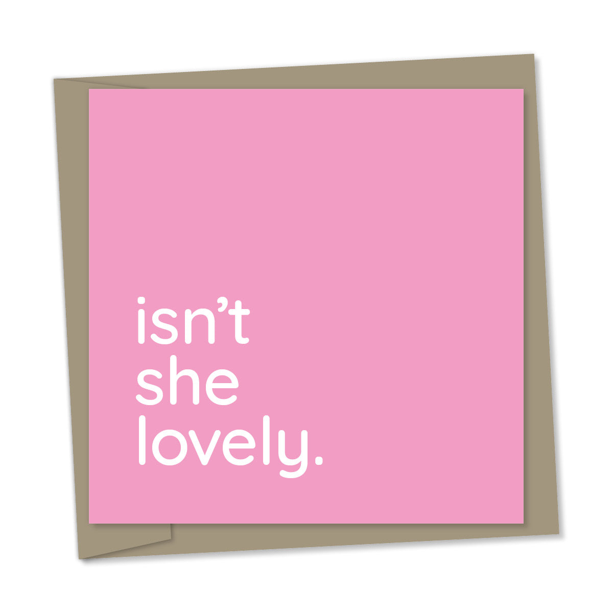 isn't she lovely  – new baby girl card
